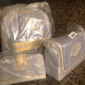 Lakers Loungefly Mini Bookbag, Crossbody, + Wallet